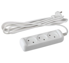 ЭРА Удлинитель электрический  UX(6)-3-5m без заземления 3 розетки 5м ПВС 2x0,75мм2 6А