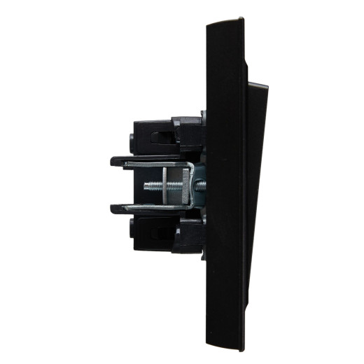 BRITE Выключ. 1-кл. 10А в сб. ВСР10-1-0-БрЧ черн. IEK