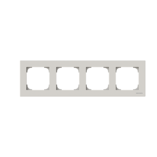 Рамка 4-постовая, серия SKY, цвет Дюна