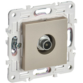 IEK SKANDY Шампань Розетка TV оконечная SK-A12Sh