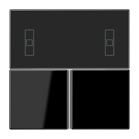 JUNG KNX Черный Набор накладок для комнатного регулятора