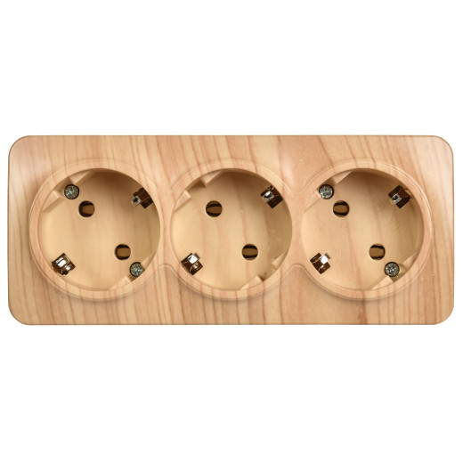 GLORY Роз. 3-я с з/к без з/ш о/у 16А РС23-3-ХС сосна IEK