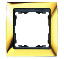 Simon 82 Золото/Графит Рамка 4-ая