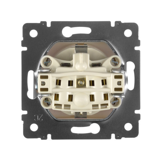 Розетка с заземлением - Legrand Valena - со шторками с защитной крышкой 16А 250В винтовые зажимы - слоновая кость