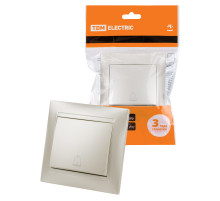 TDM Кнопка звонковая 6А перламутр 