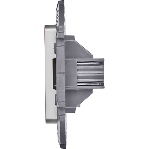 Розетка телефонная RJ11 - Legrand/Daccord Inspiria - алюминий