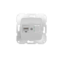 KRANZ DEA Розетка Компьютер RJ45 с/у мех. Бел