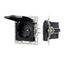 Arlight Механизм розетки влагозащищённый SCT-MCP-PL-BK (250V, 16A) (-)