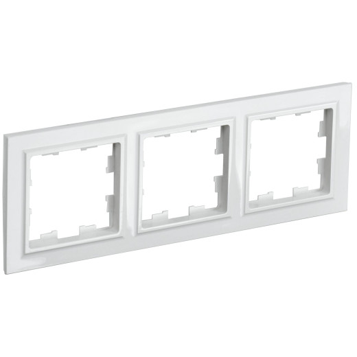 BRITE Рамка 3-мест. РУ-3-БрБ бел. IEK