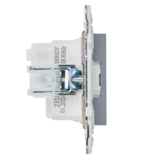 SKANDY Роз. с з/к без з/ш 16А SK-R05Gr сер. IEK