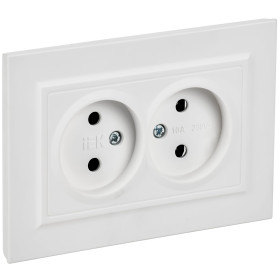 IEK BRITE Роз. 2-я без з/к/ш 10А в сб. РС12-2-БрАБ а/б