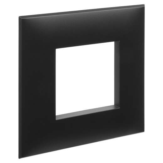 Рамка 1 пост (2 мод.), Avanti, черный матовый