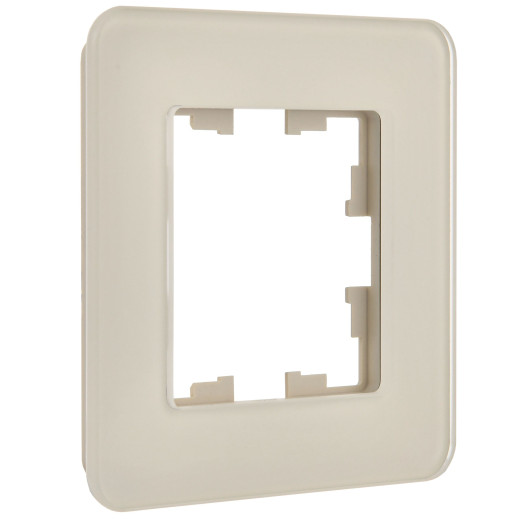 BRITE Рамка 1-мест. РУ-1-2-Бр стекло песчаный RE IEK