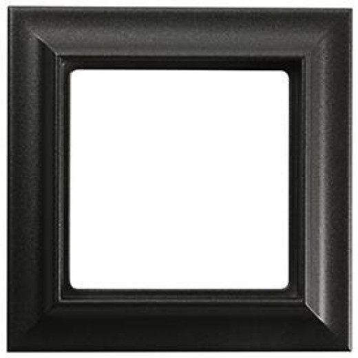 Рамка 1-пост, Eco Profi  Standart, термопласт, черный матовый