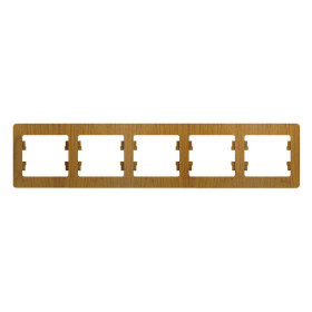 Systeme Electric Glossa Дерево Дуб Рамка 5-ая, горизонтальная