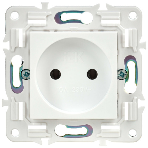 SKANDY Роз. без з/к/ш 10А SK-R02W арк. бел. IEK