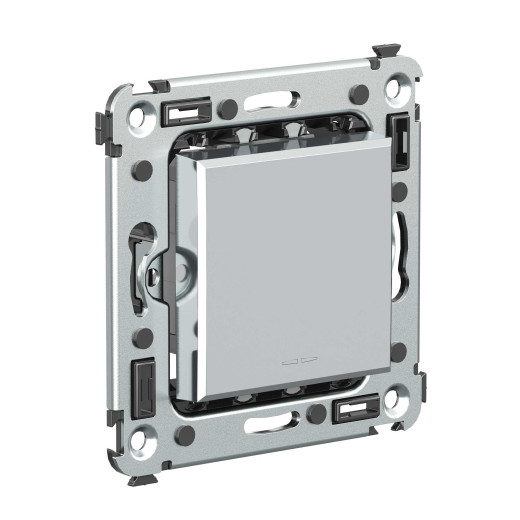 Кнопка одноклавишная в стену, Avanti, закаленная сталь