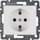 Розетка с заземлением - Legrand Valena - со шторками 16А 250В винтовые зажимы - белый