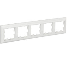 IEK BRITE DECOR Белый 3D-форма Рамка 5-м РУ-5-Бр