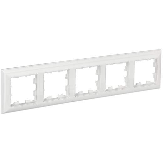 BRITE Рамка 5-мест. РУ-5-Бр бел./бел. IEK