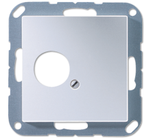 JUNG Крышка для 2-х гнезд алюминий