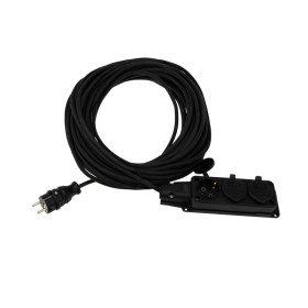 REXANT Удлинитель-шнур КГ 3х1.5, 30 м, 3 гнезда, морозостойкий, с/з, 16 А, 3500 Вт, IP44 (Сделано в России).