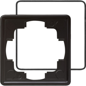 Gira S-Color Черный Рамка 1-ая с уплотнительной вставкой