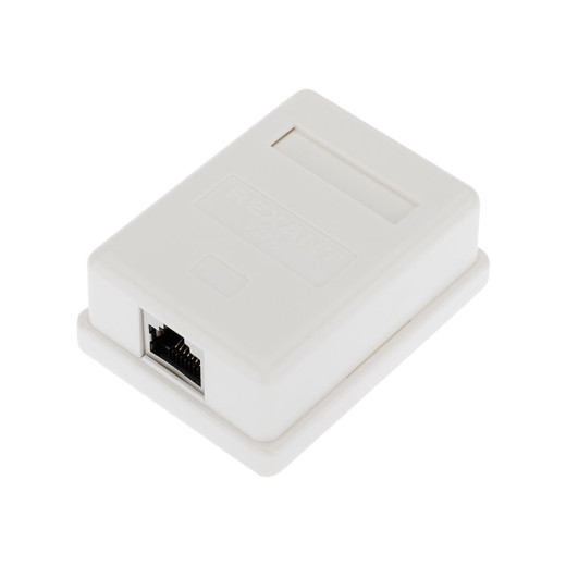 Розетка компьютерная внешняя, 1-порт RJ-45 (8P8C), STP, CAT 6 REXANT