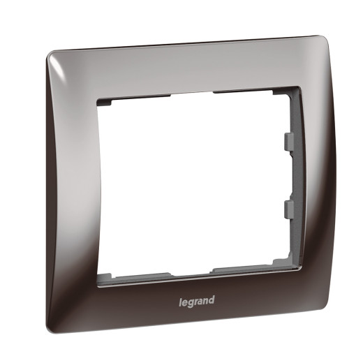 Рамка - Galea Life - 1 пост - металлическая - Black Nickel