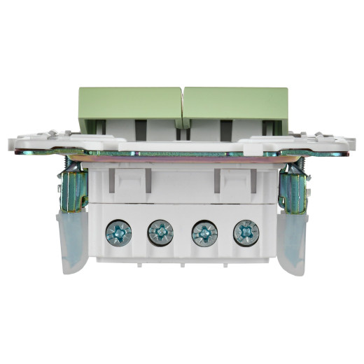 SKANDY Выключ. 2-кл. перекр. 10А SK-V06M мятн. IEK