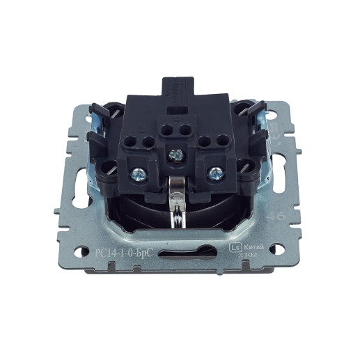 BRITE Роз. с з/к/ш 16А РС14-1-0-БрС сталь IEK