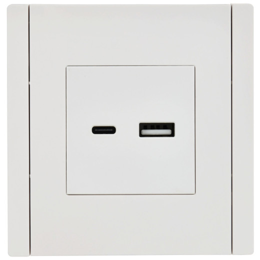 FORTE&PIANO Роз. USB A+C 3,1А FP250 бел. IEK