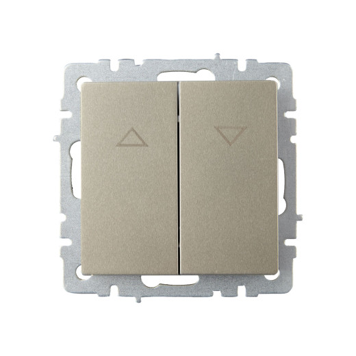 BRITE Выключ. жалюзи 10А ВС10-1-5-БрШ шамп. IEK