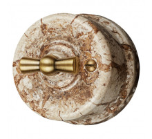 BIRONI Лизетта Керамика Мрамор Выключатель перекрестный 1-кл