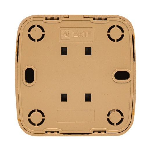 Розетка TV 1-местная ОП Минск 75Ом 5-862МГц светлое дерево EKF