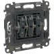 Valena IN'MATIC.Выключатель трехклавишный 10АХ 250В.Винтовые зажимы