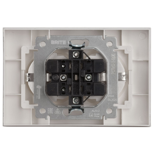 BRITE Роз 2-я с з/к без з/ш пл 16А в сб РСПл12-3-БрЖ жем IEK