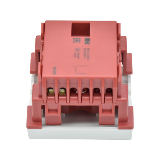 ВКО-21-00-П Выключатель одноклавишный (на 2 модуля) ПРАЙМЕР белый IEK