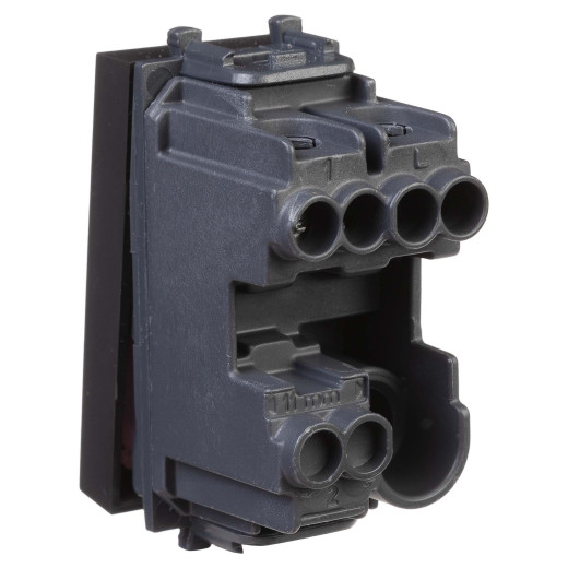 Кнопка модульная, Avanti, черный матовый, 1 модуль