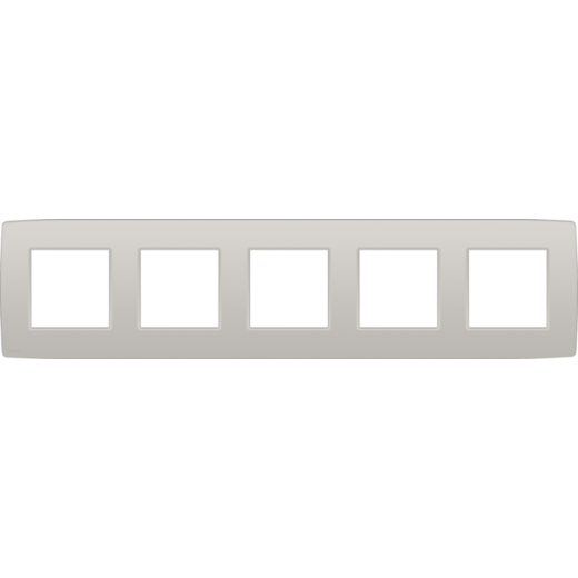 Рамка на 5 постов, серый