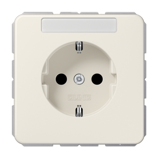 Штепсельная розетка SCHUKO 16A 250V~ с защитой от детей и полем для надписи
