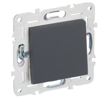 IEK SKANDY Графит Выключатель 1-клавишный перекрестный 10А SK-V03G