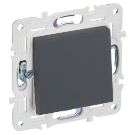 IEK SKANDY Графит Выключатель 1-клавишный перекрестный 10А SK-V03G