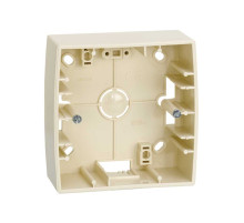 Simon 82 Слоновая кость Коробка наружной установки 1-ая, 89х89х37 mm