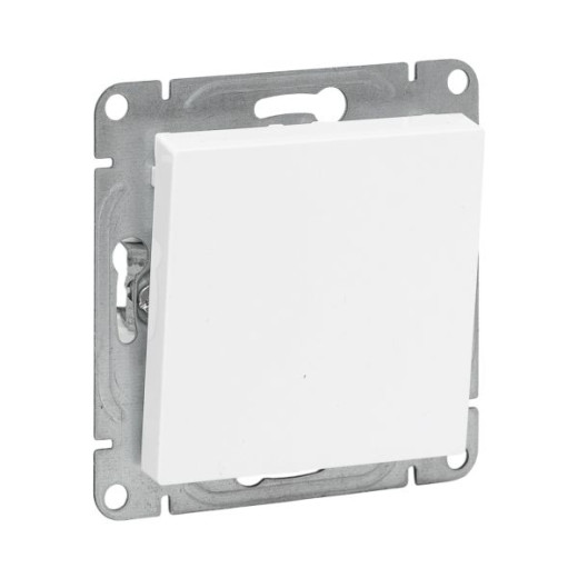 Механизм выключателя, одноклавишный, кнопочный, белый Эпика EKF