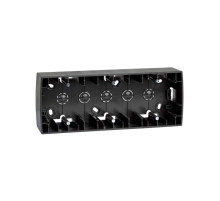 Simon 82 Графит Коробка монтажная для накладной установки на 3-ая, высота 43 мм