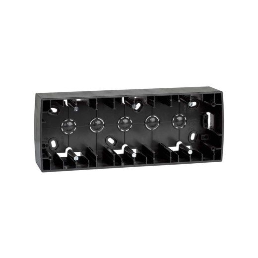 Коробка наружной установки на 3 поста,  89х229х37 mm, S82, графит