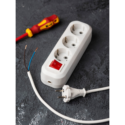 Колодка 3 гн. 16А 3,5кВт c выкл. с/з Эксперт EKF PROxima