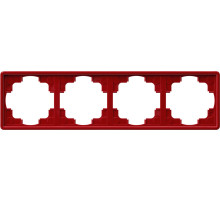 Gira S-Color Красный Рамка 4-ая