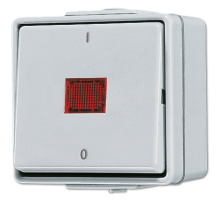 JUNG Выключатель контрольный 10 AX 250 V ~ для накладного монтажа IP44